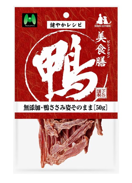 マツヒロ 美食膳 無添加・鴨ささみ姿そのまま 50g