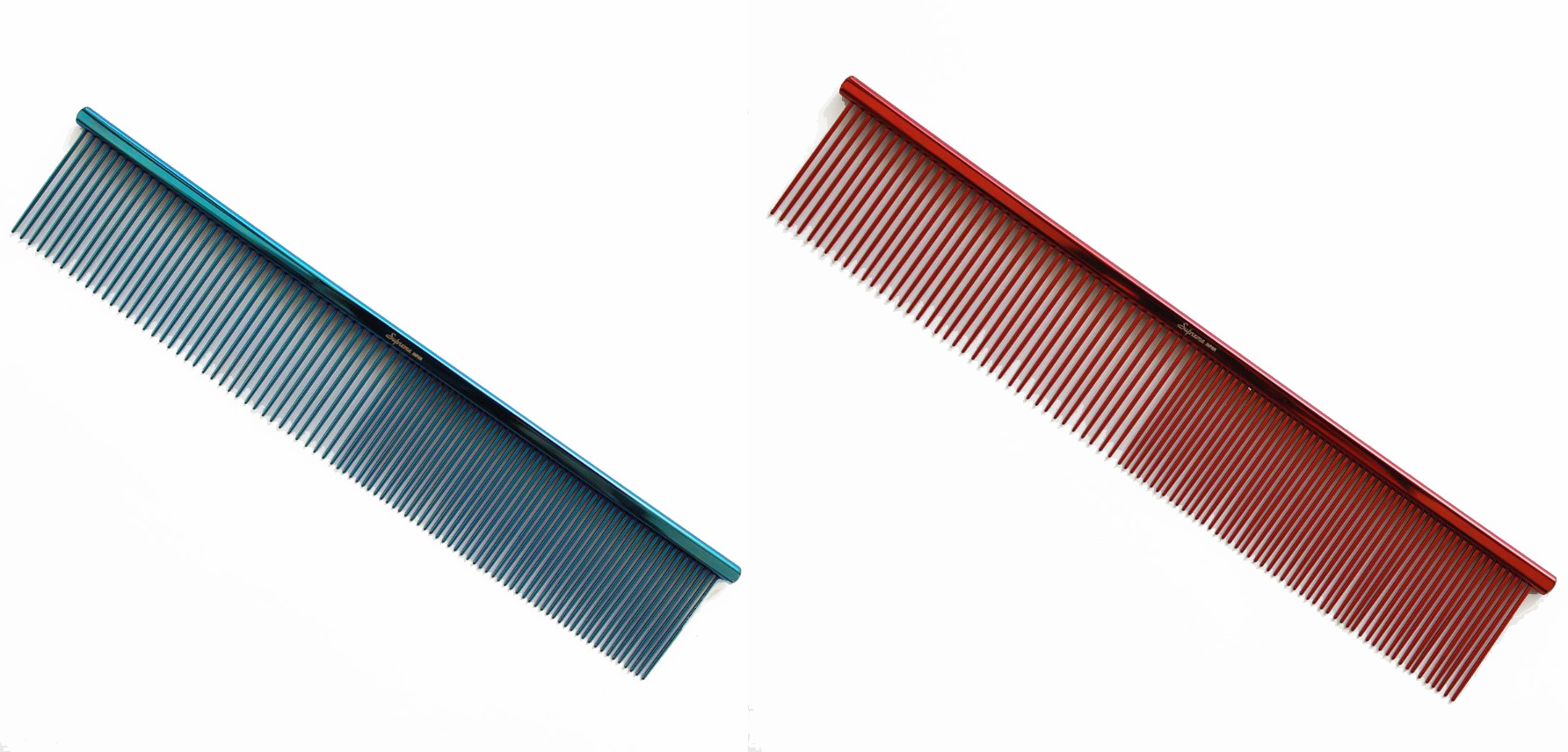デン・ケリー ピアノワイヤーコーム 190㎜  50/50 (ブルー / レッド)