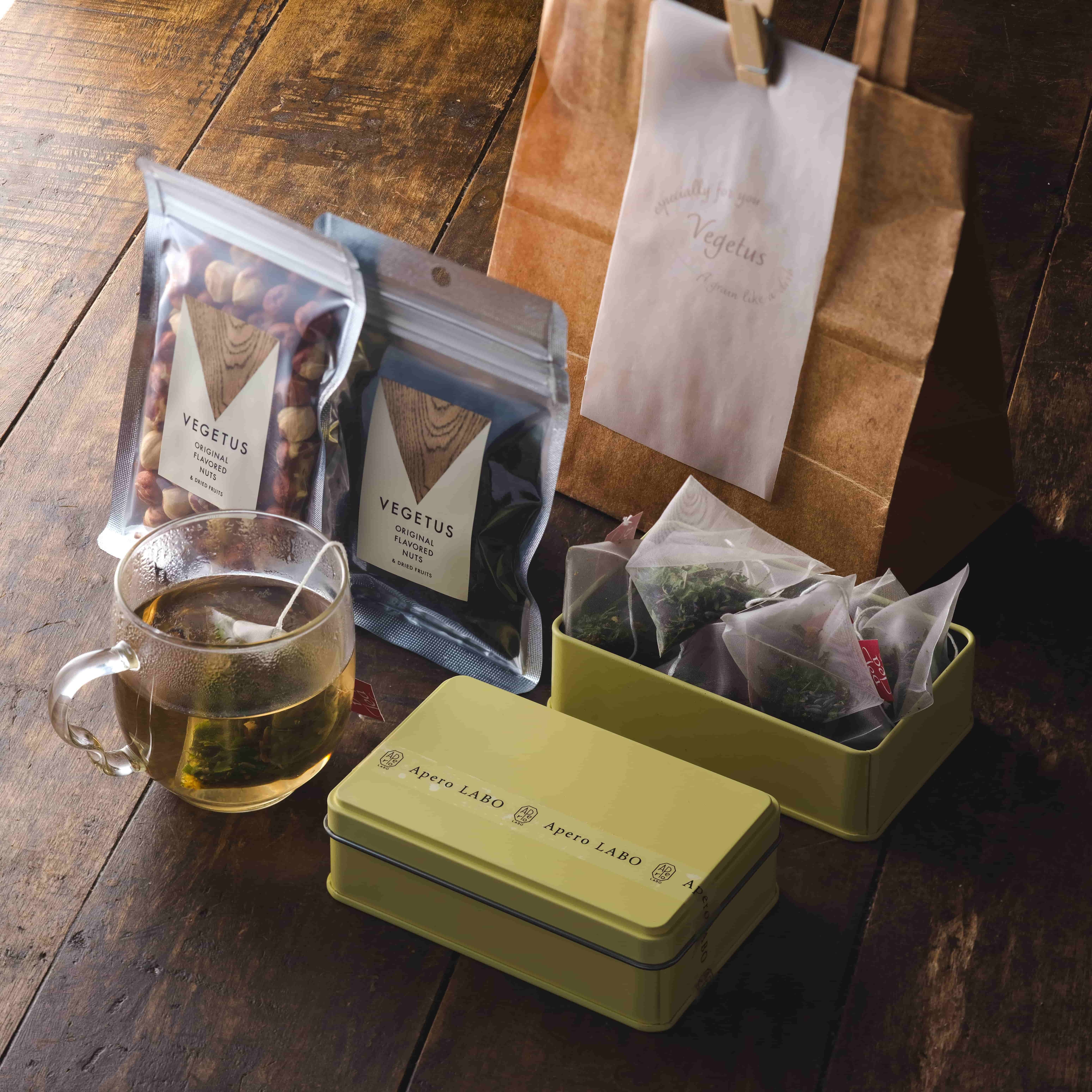 【ラベンダーブレンドティー＆ヘーゼルナッツ・ブラックレーズン ギフトセット】