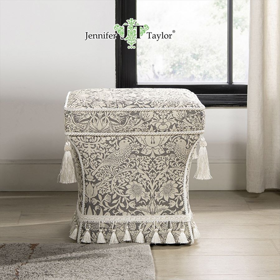 ジェニファーテイラー スツール いちご泥棒グレー