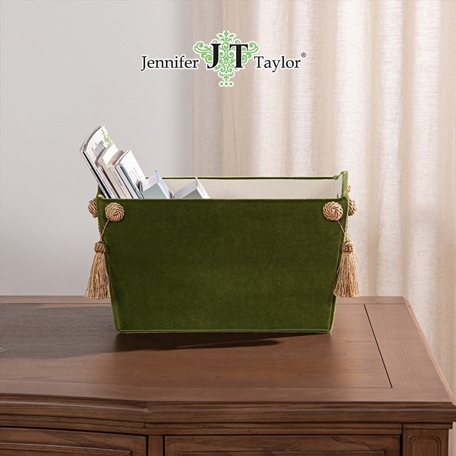 ジェニファーテイラー マガジンホルダー ベロアグリーン