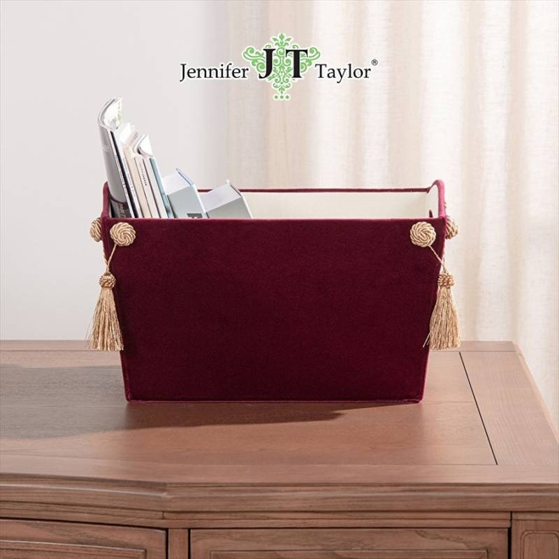 ジェニファーテイラー マガジンホルダー ベロアボルドー