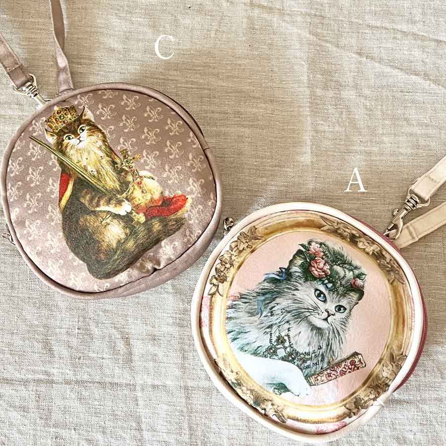 ＜セブリーヌキャット＞エコバッグ付きポーチ