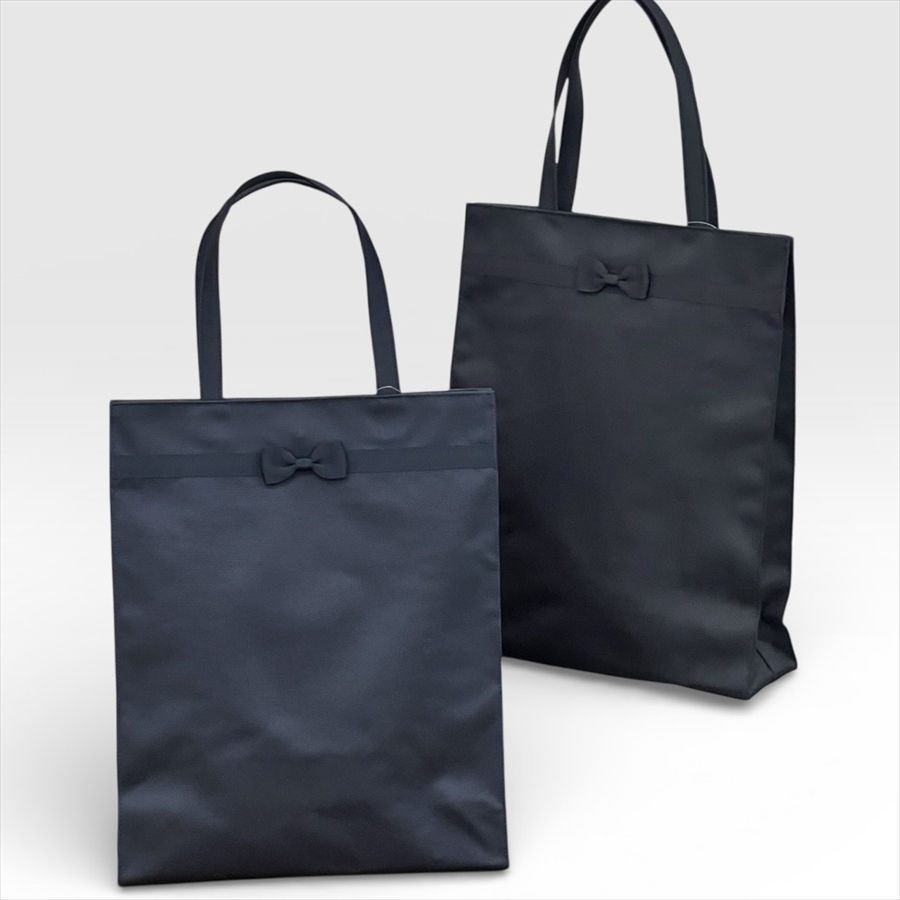 日本製 A4対応 リボン付き  トートバッグ マグホック付き