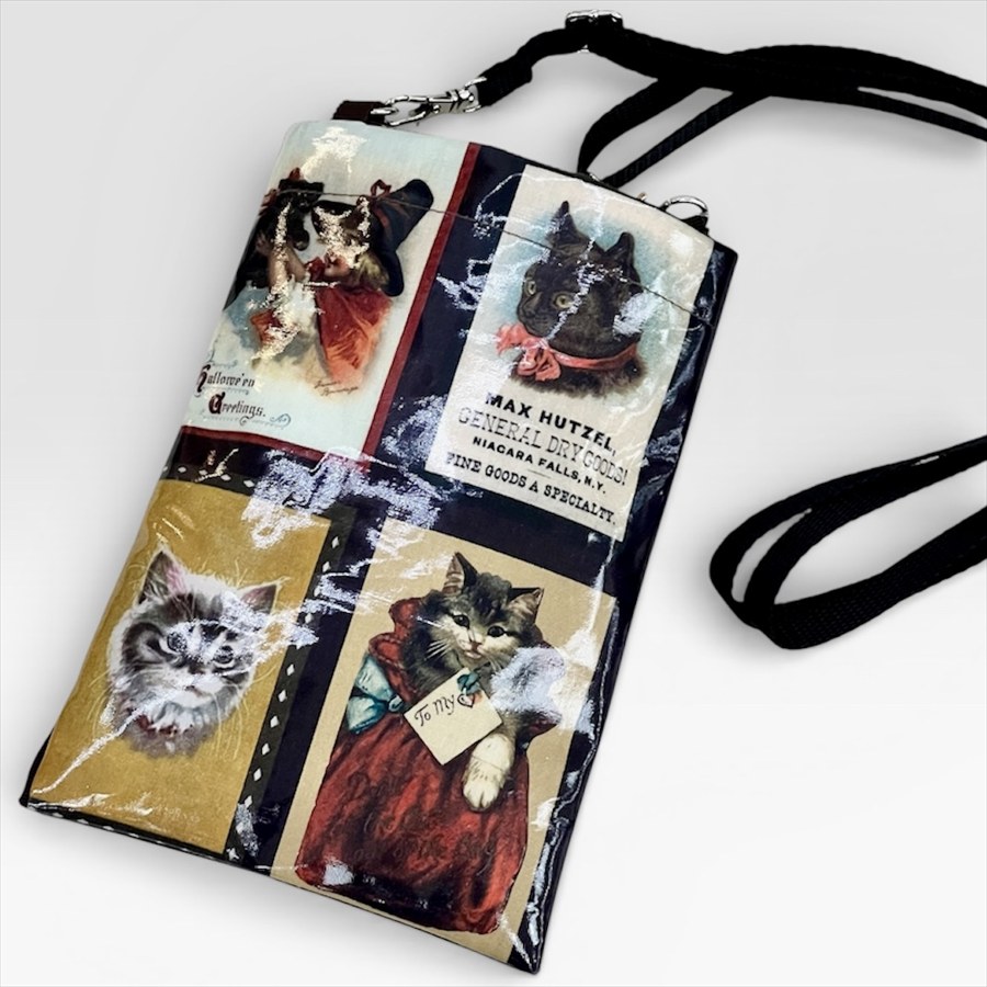 日本製アンティークポストキャット ミニショルダーバッグ