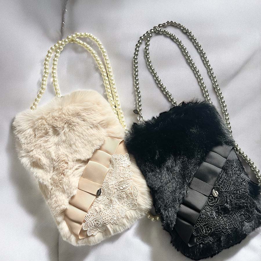 グレタエコファ－スマホショルダー パールチェーン