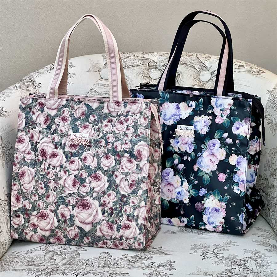 日本製 ルドゥーテ 田園柄 保冷保温バッグ