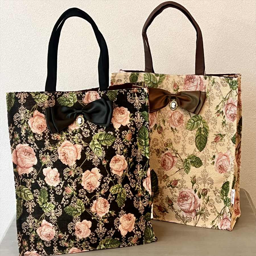 ルドゥーテソフィー リボン付きA4バッグ