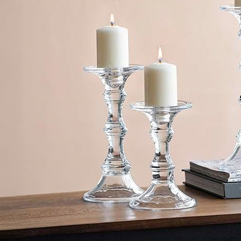 キャンドルスタンド ガラス 高さ23.5cm