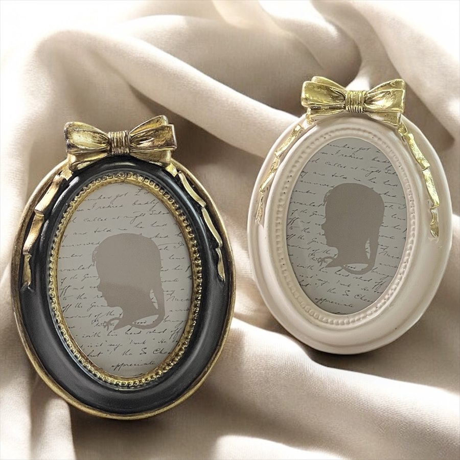 2色展開 フォトフレーム リボン オーバル