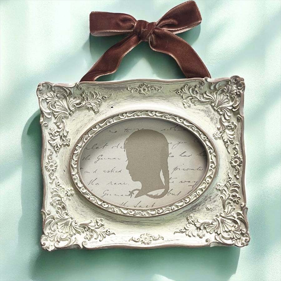 フォトフレーム リボン付き 13×10.5cm