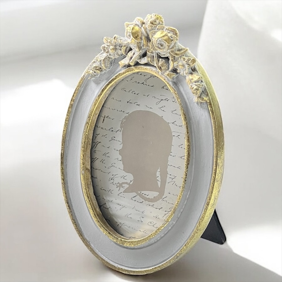 ミニローズフレーム 写真立て オーバル 8.5×12cm