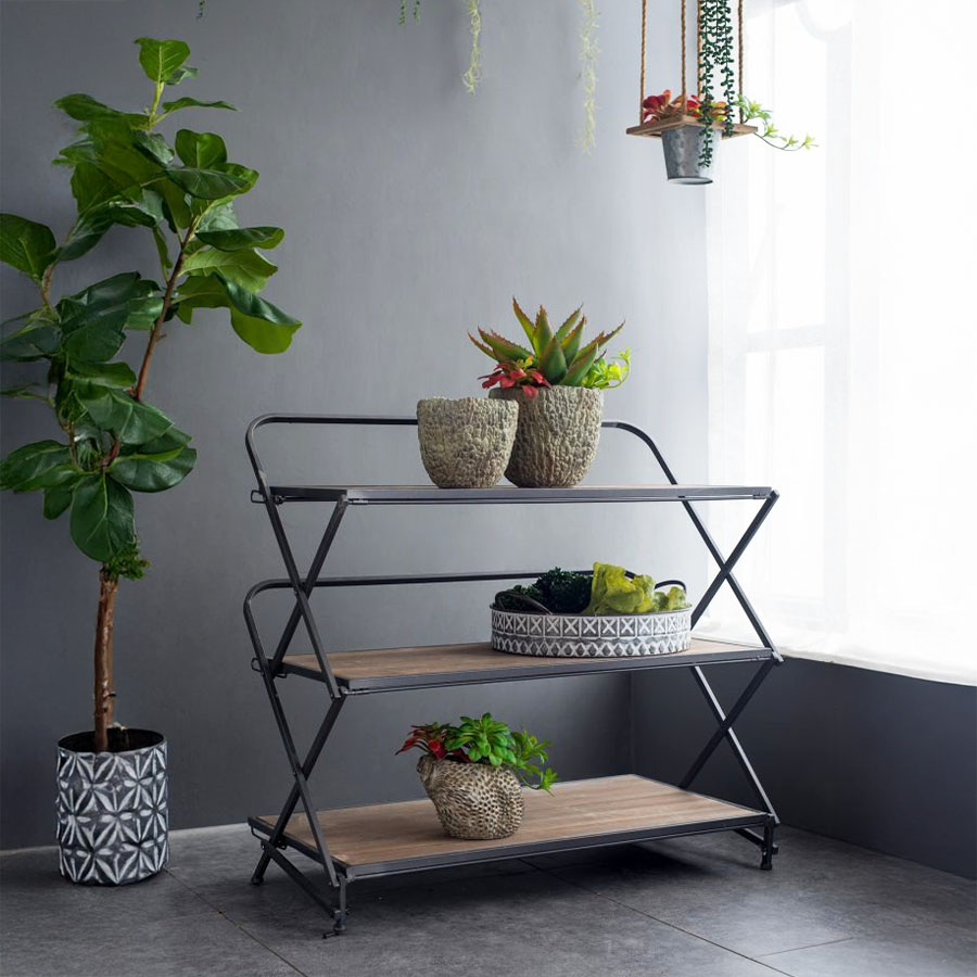 3段シェルフ 高さ78cm