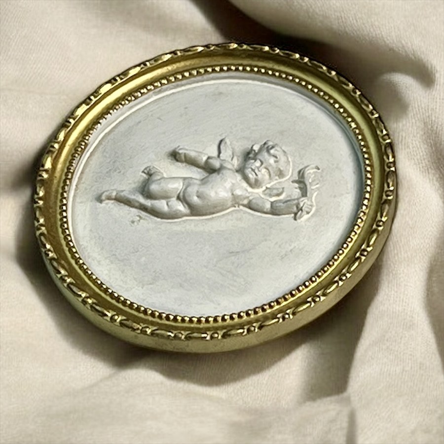 クラシック 壁掛 ラウンド エンジェル 天使 A