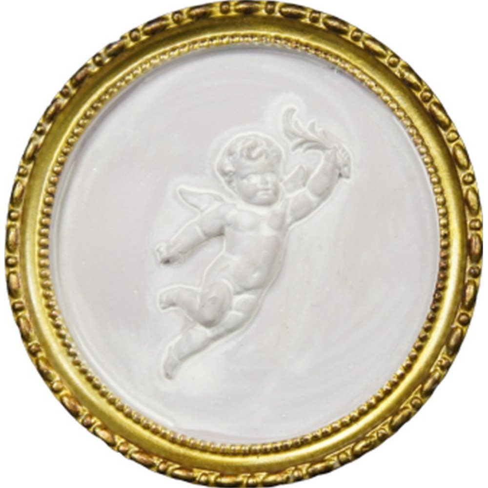 2種展開クラシック☆壁掛・ラウンド ウォールデコレーション エンジェル 天使