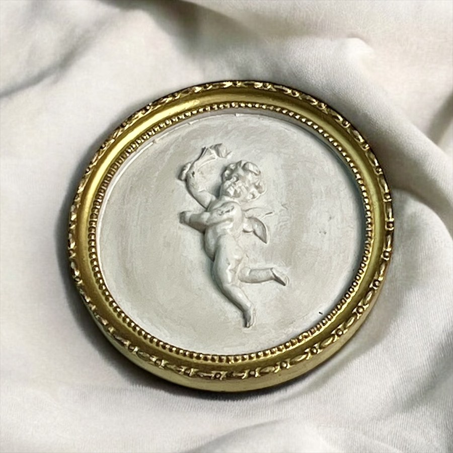 クラシック 壁掛 ラウンド エンジェル 天使 B