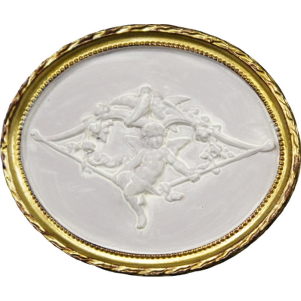 クラシック☆壁掛・オーバル ウォールデコレーション エンジェル 天使 エンゼル