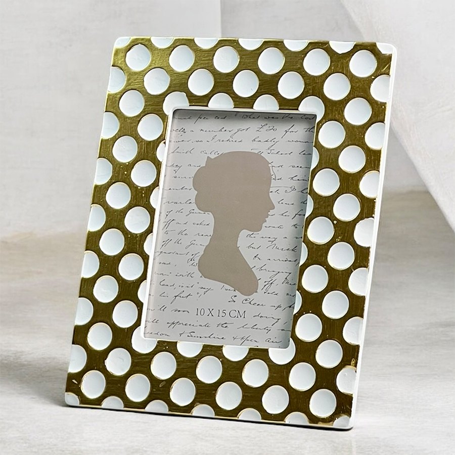 ドットデザイン ゴールドフォトフレーム