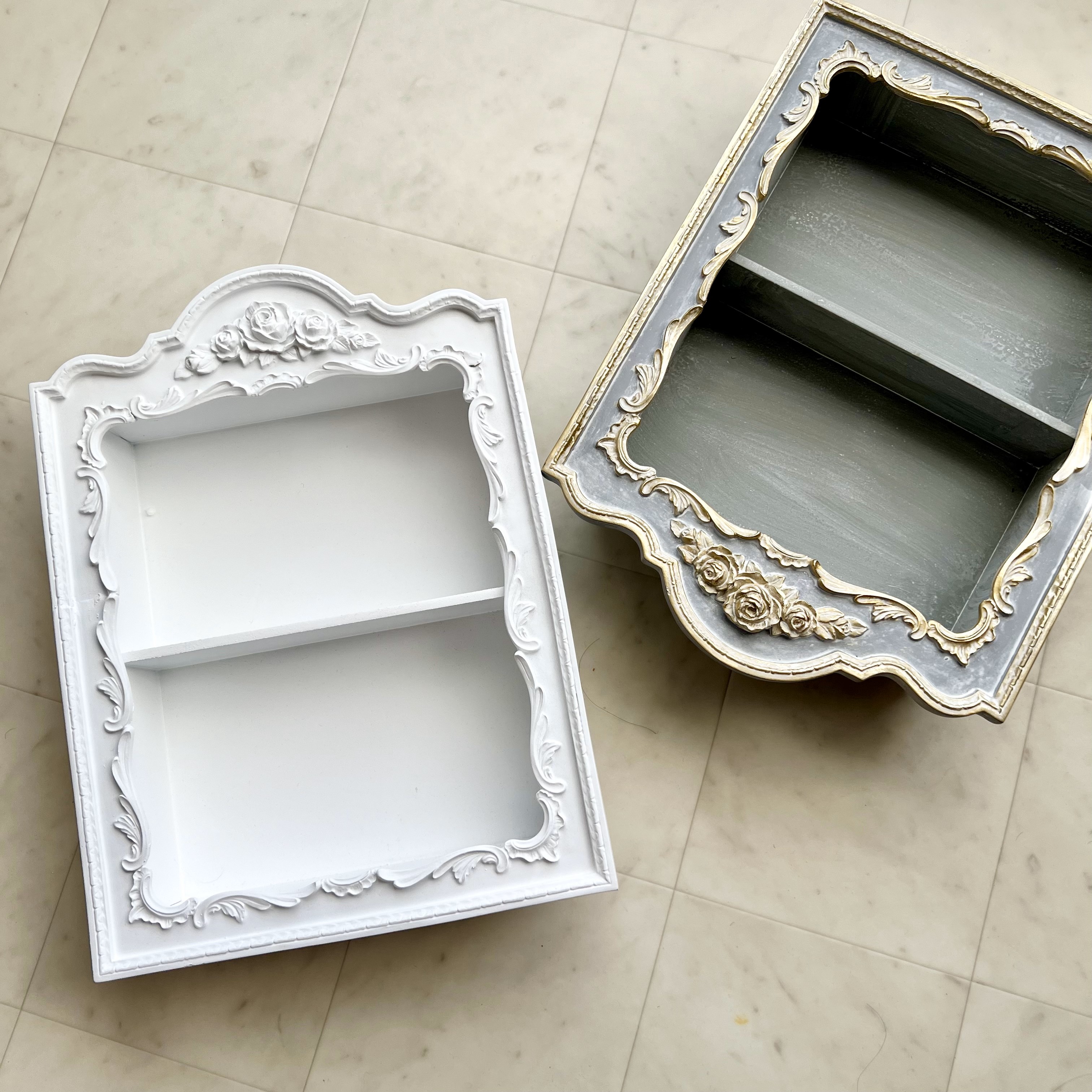 【2色展開】プリンセスインテリア・ウォールシェルフ・ クラシック