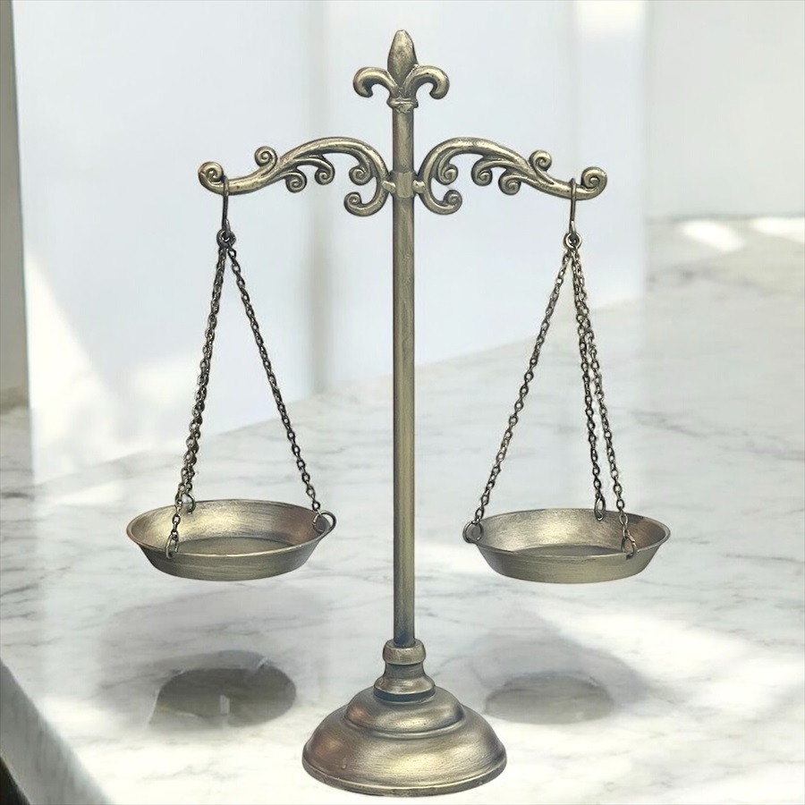 天秤型 オブジェ 高さ46cm