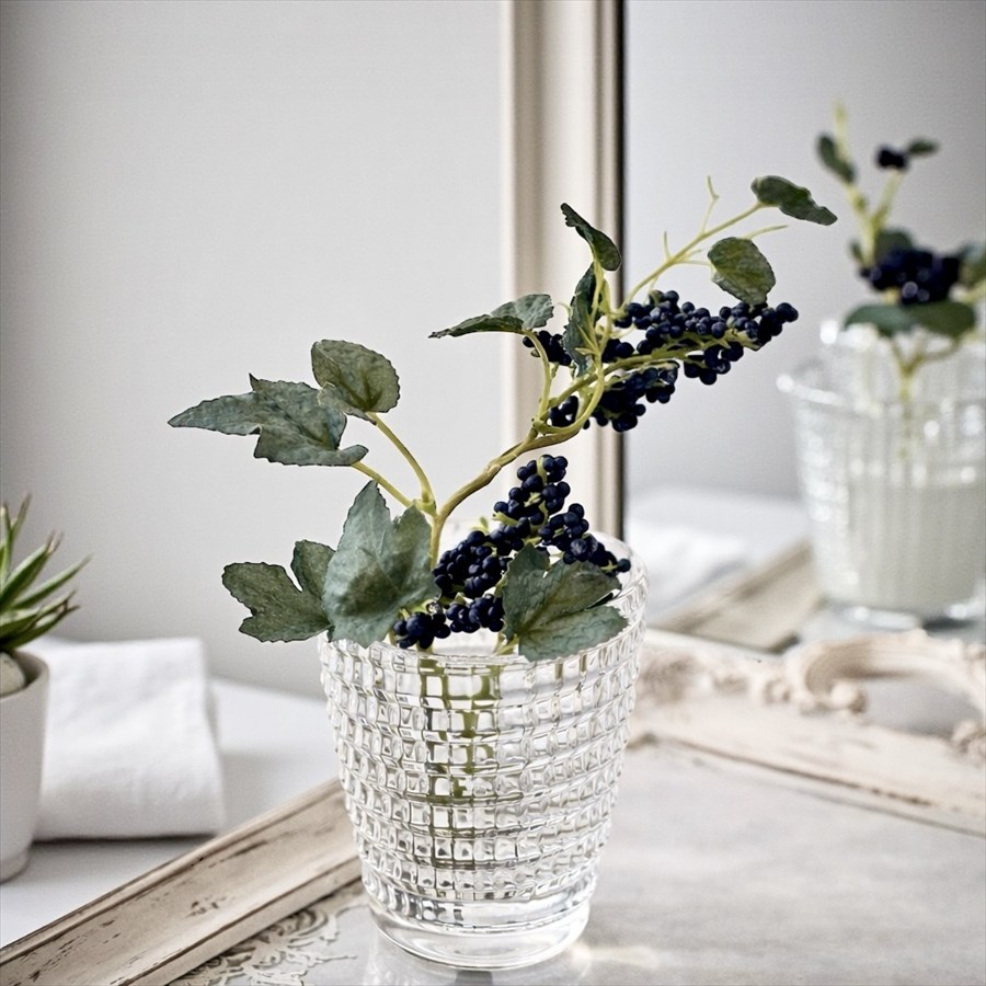 ガラス ミニ 花瓶 ラウンド 高さ10cm