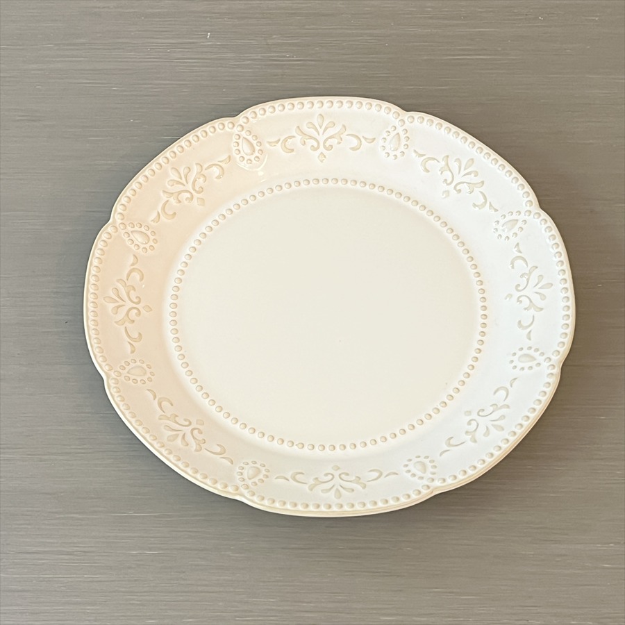 プレート レース レリーフ 22cm