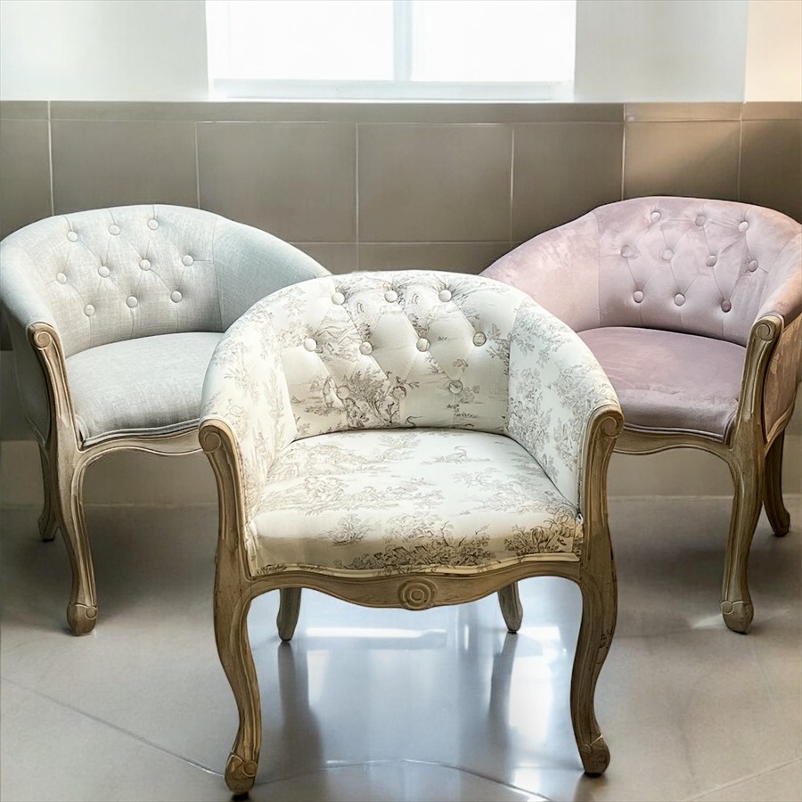 3柄展開 アームチェア フレンチインテリア