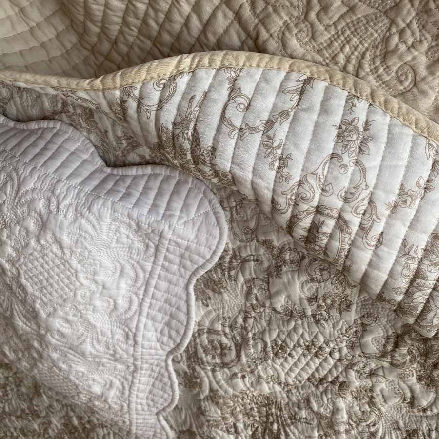 【3サイズ展開】マルチカバー  fina beige フィナベージュキルトシリーズ