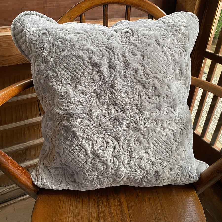 クッションカバー argentee grise flannel アルジョンテグリーズフランネル