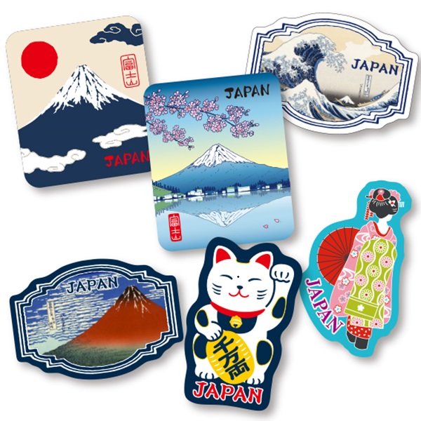【インパクト】耐光耐水ステッカー/富士山ほか