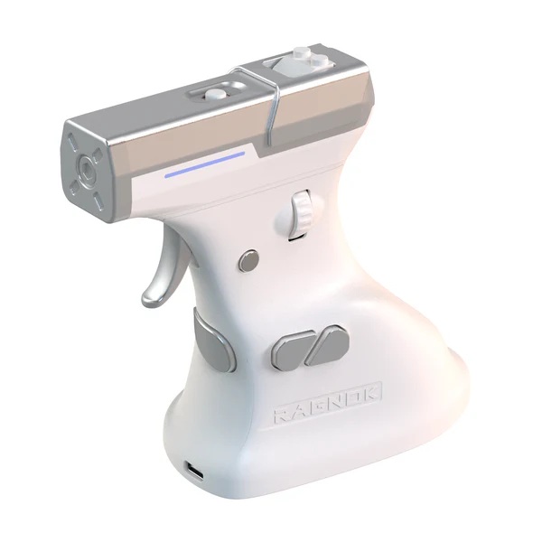 Ragnok ErgoStrike7 FPSゲーミングマウス ホワイト｜リアル反動リコイル搭載・DPI切替・USB有線・人間工学デザイン｜プロ仕様のエイム強化