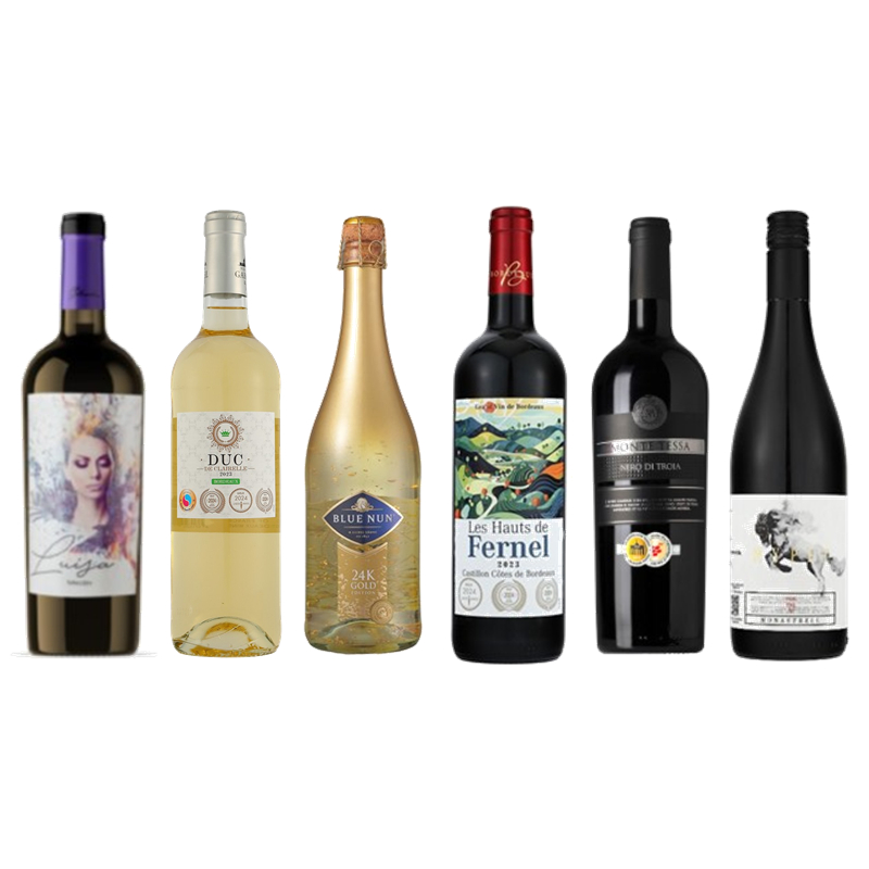 Bコース（スパークリング1本・白2本・赤3本）