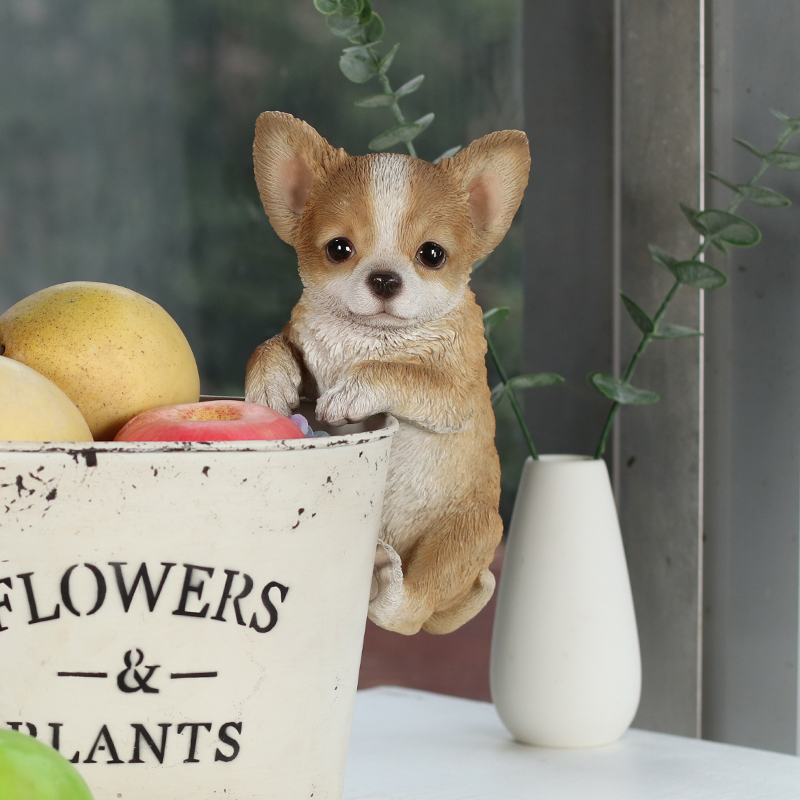 縁飾り　チワワ