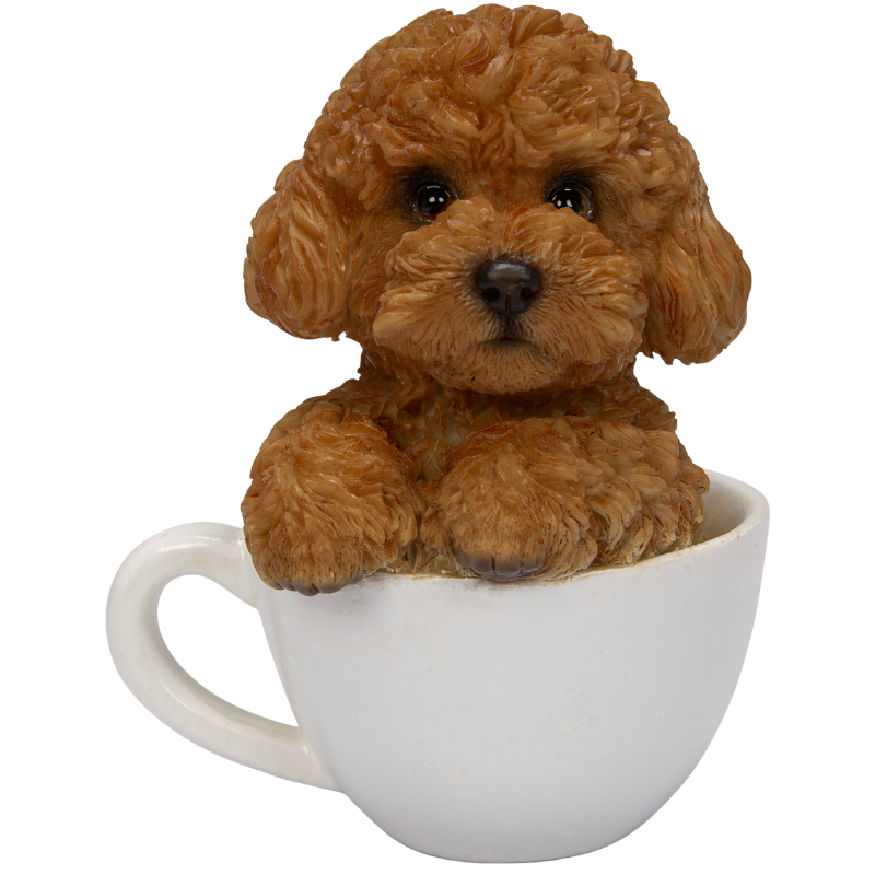 トイプードル　レッドのティーカップ（小）