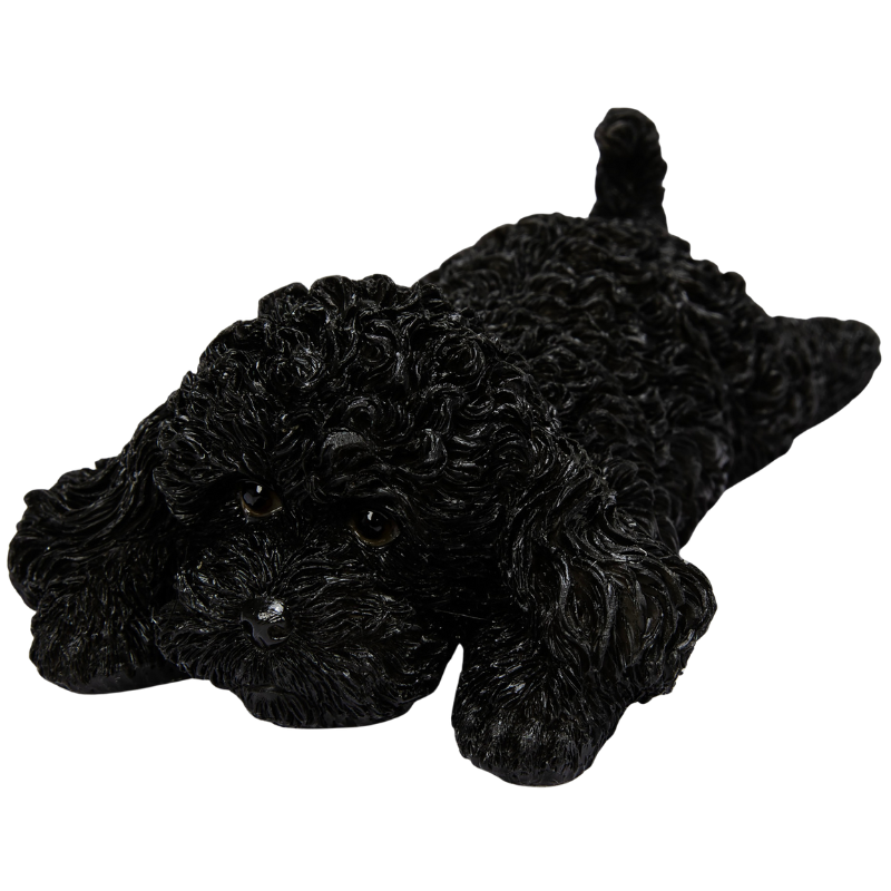 うつぶせトイプードル ブラックマグネット