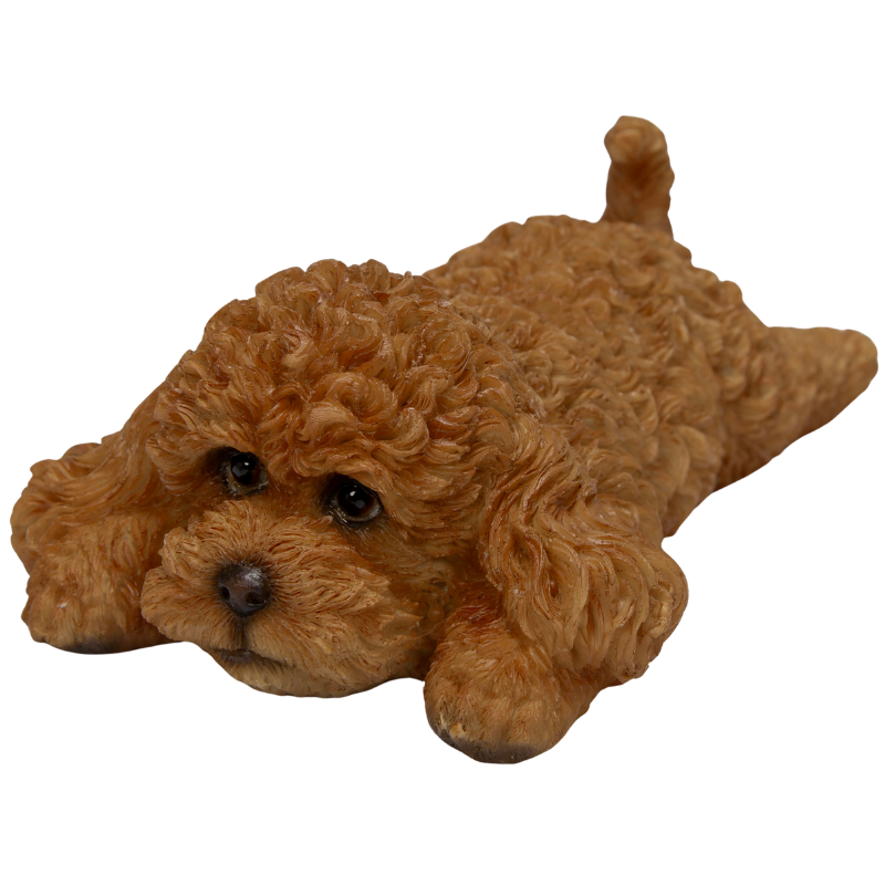 うつぶせトイプードル レッドマグネット