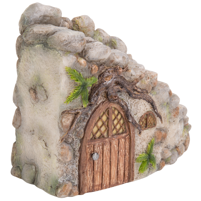 曲がった石橋の小屋