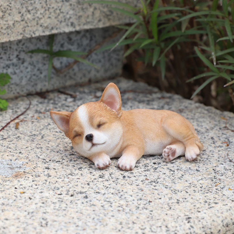 すやすやチワワ　レッド