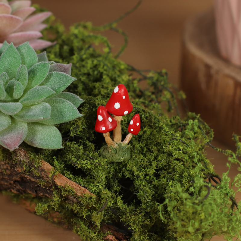 赤いキノコの ピック（３傘）
