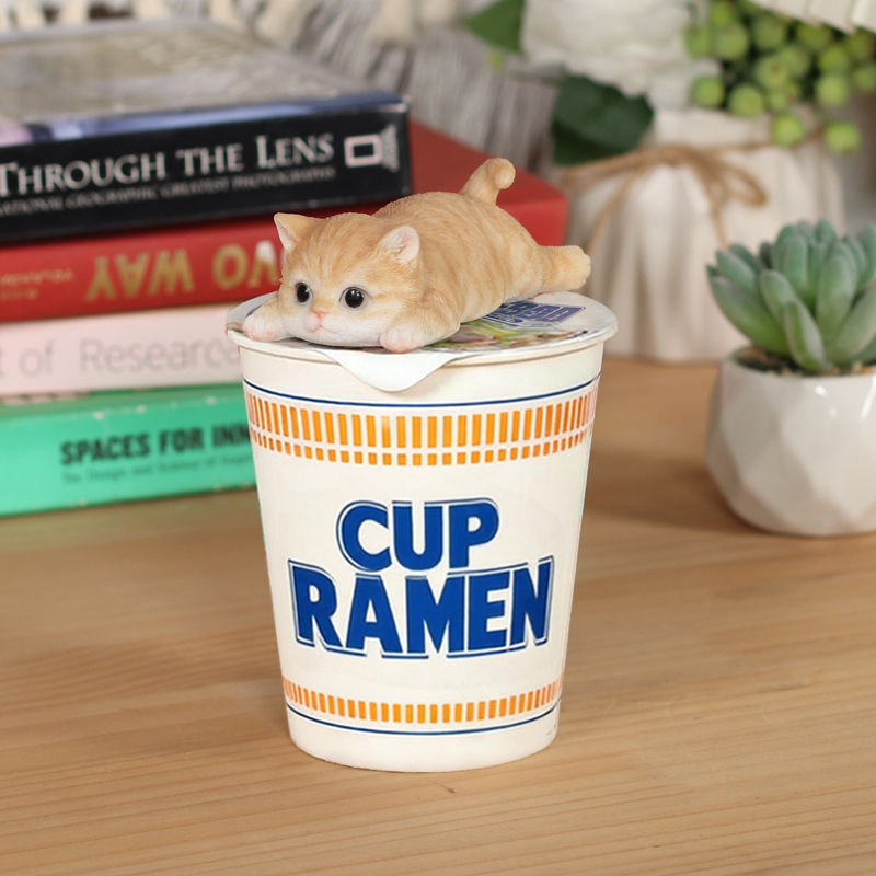 うつぶせマグネット 茶トラ猫