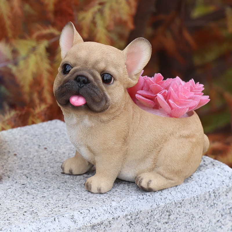 お座り フレンチブルドッグ プランター