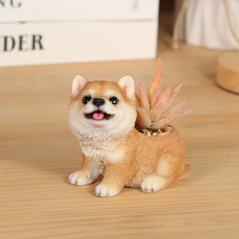 アニマルフェイクグリーン柴犬