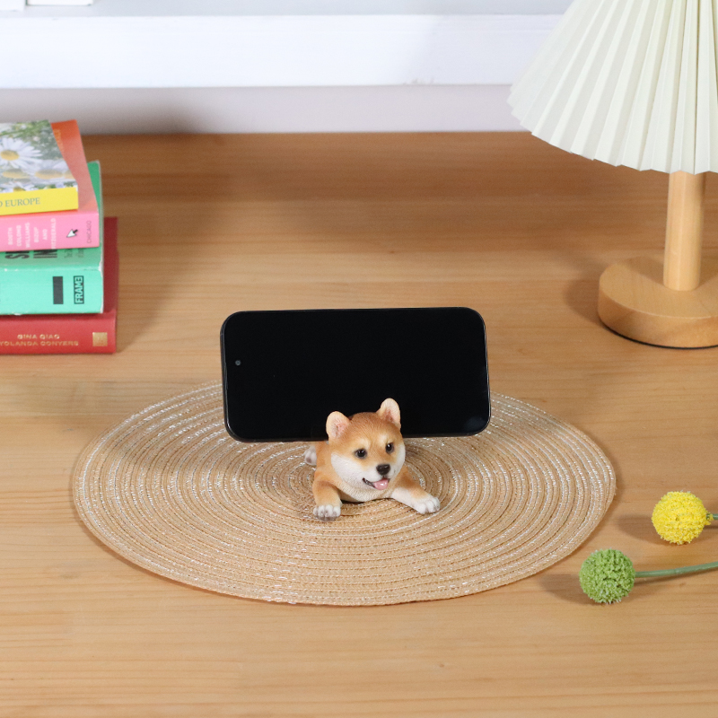 ふせ柴犬　スマホスタンド