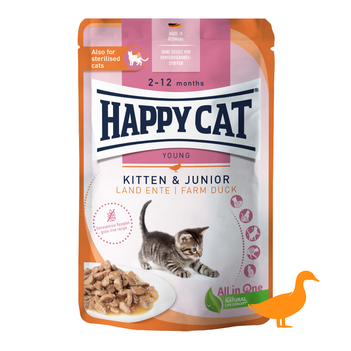 キトン＆ジュニア 平飼いの鴨 （子猫）