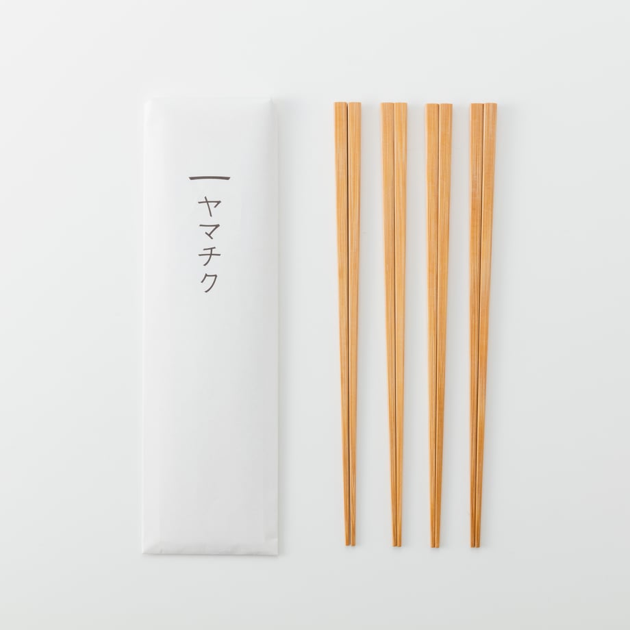 スス竹角箸4膳組/無塗装