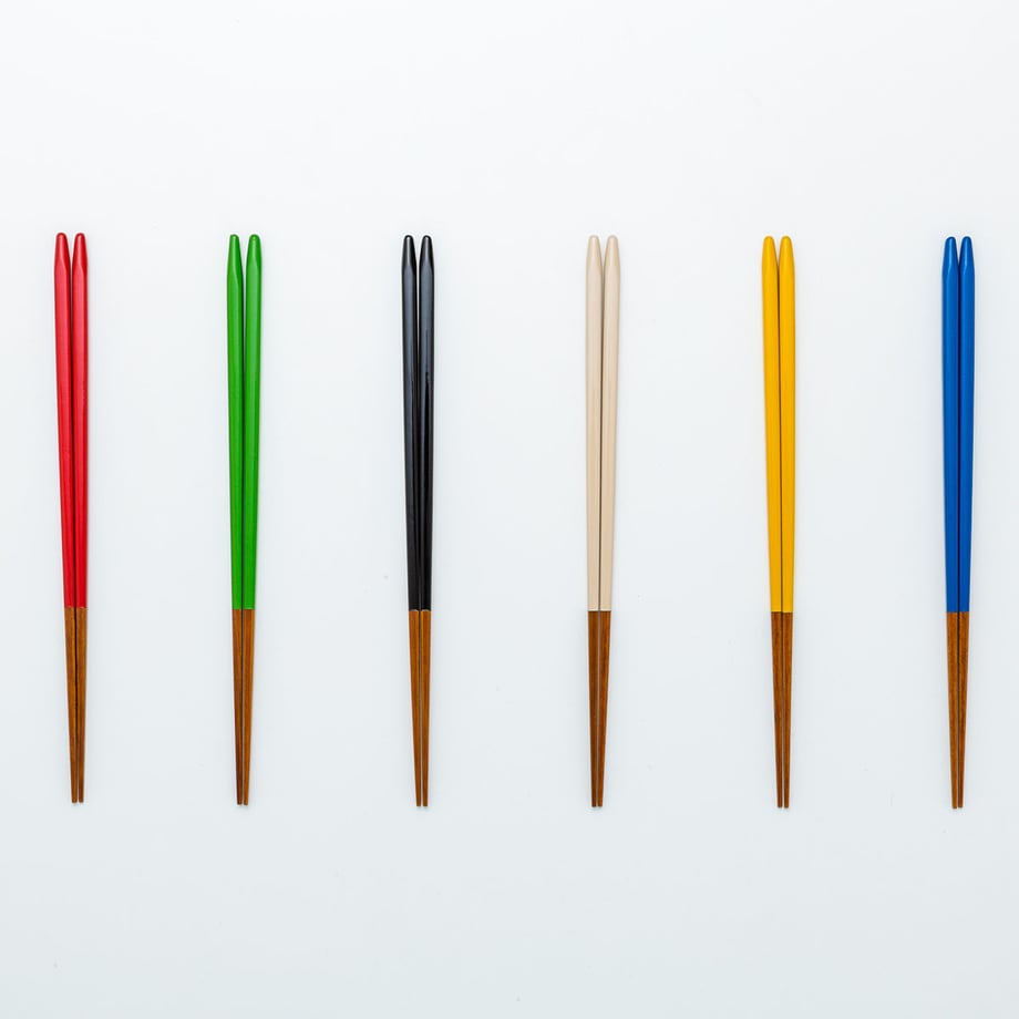 本うるし細けずり箸23cm