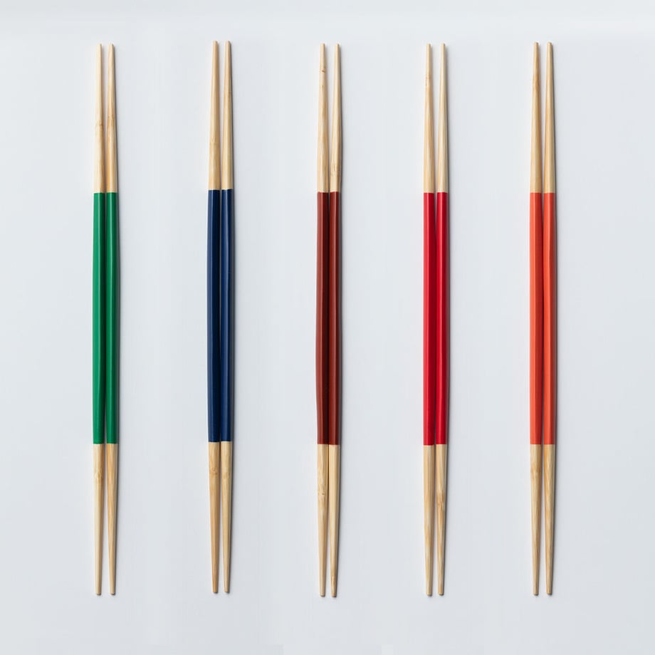 白竹三角両研取箸33cm