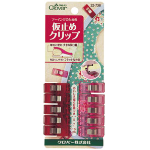 22-736 仮止めクリップ  布端 留めておく 手芸道具 裁縫 ハンドメイド クロバー