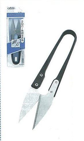 36-397 クロバー 糸切りはさみ「シルバー」銀刃10.5cm クローバー 握りはさみ ハサミ