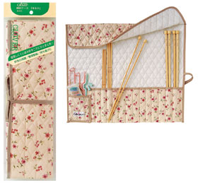 55-912 クロバー 棒針ケース　キルト クローバー